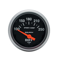 Thumbnail for AutoMeter Gauge Differential Temp 2-1/16in. 100-250 Deg. F Electric Sport-Comp
