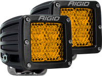Thumbnail for Rigid Industries D-Series - Diffused Rear Facing High/Low - Yellow - Pair