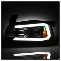 Thumbnail for Spyder Dodge Charger 06-10 Projector Headlights - LED Light Bar - Black PRO-YD-DCH05V2-LB-BK