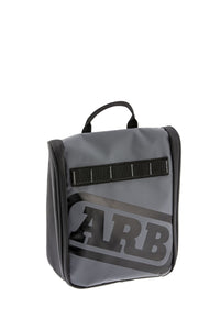 Thumbnail for ARB Toiletries Bag Charcoal Finish w/ Red Highlights PVC Outer Shell Mesh Pockets Mirror
