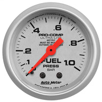 Thumbnail for Autometer Ultra-Lite 52mm 0-1.0 Bar Mechanical Fuel Pressure Gauge