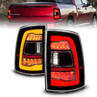 Thumbnail for ANZO 09-18 Dodge Ram 1500 Sequential LED Taillights Black w/Switchback Amber Signal