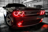Thumbnail for Oracle Dodge Challenger 08-14 LED Waterproof Halo Kit - Red SEE WARRANTY