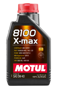 Thumbnail for Motul 1L Synthetic Engine Oil 8100 0W40 X-MAX - Porsche A40
