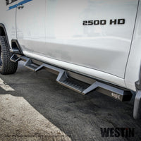Thumbnail for Westin 2020 Chevy Silverado 2500/3500 Crew Cab (6.5ft Bed) HDX W2W Nerf Step Bars - Textured Black