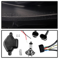 Thumbnail for Spyder BMW E46 3-Series 02-05 4DR Projector Headlights 1PC LED Halo Blk PRO-YD-BMWE4602-4D-AM-BK