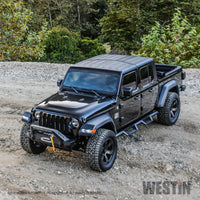 Thumbnail for Westin 18-19 Jeep Wrangler JL Stubby Front Bumper - Textured Black