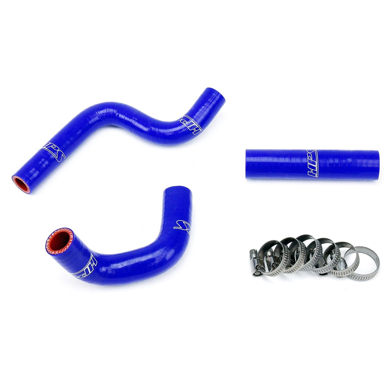 HPS Blue Reinforced Silicone Radiator Hose Kit for Kawasaki 98-12 KX80 KX85 KX100
