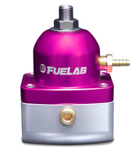 Thumbnail for Fuelab 515 EFI Adjustable FPR 25-90 PSI (2) -10AN In (1) -6AN Return - Purple