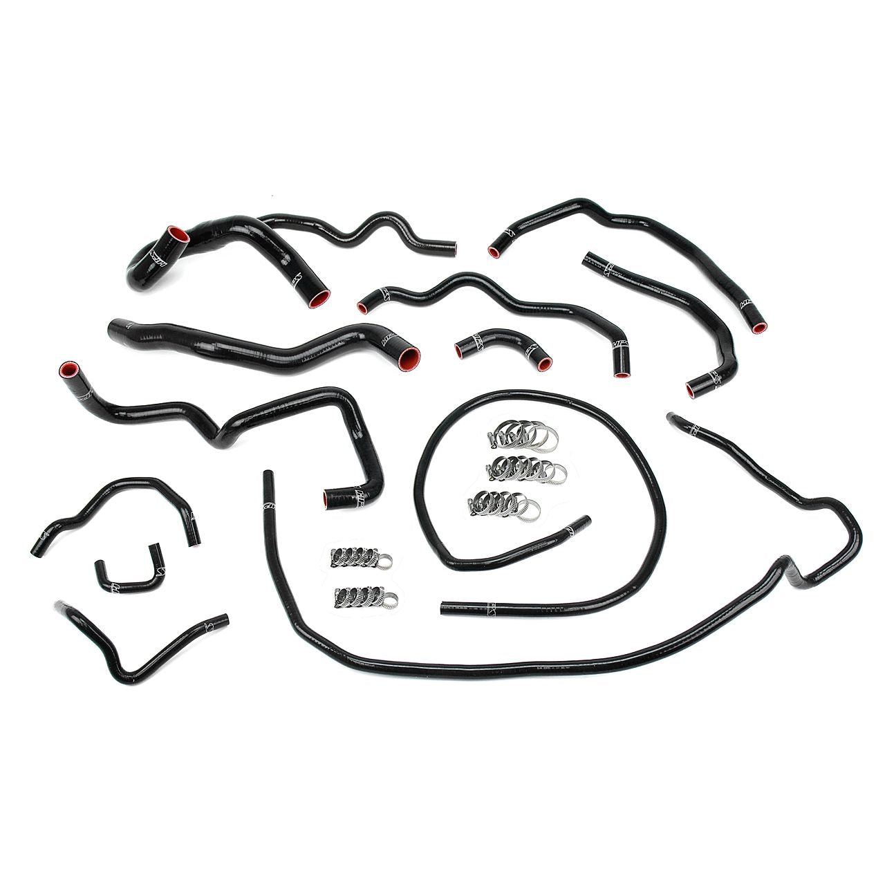 HPS Black Reinforced Silicone Radiator + Heater Hose Kit Coolant for Mazda 10-13 Mazdaspeed 3 2.3L Turbo