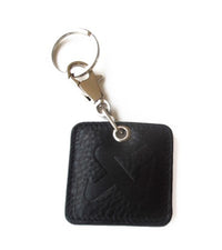 Thumbnail for Akrapovic Square Leather Keychain - black