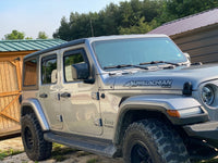 Thumbnail for EGR 2018 Jeep Wrangler JL SlimLine In-Channel WindowVisors Set of 4 - Matte Black