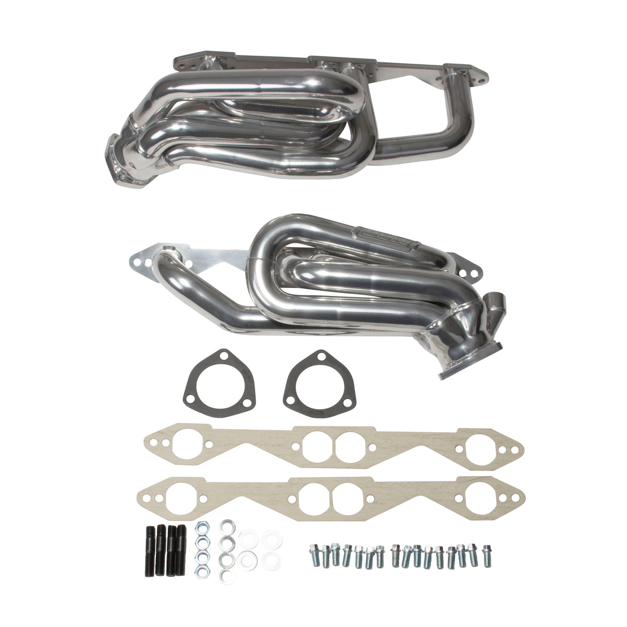 1996-1999 GM TRUCK/SUV 5.0/5.7L 1-5/8 SHORTY HEADERS (POLISHED SILVER CERAMIC)