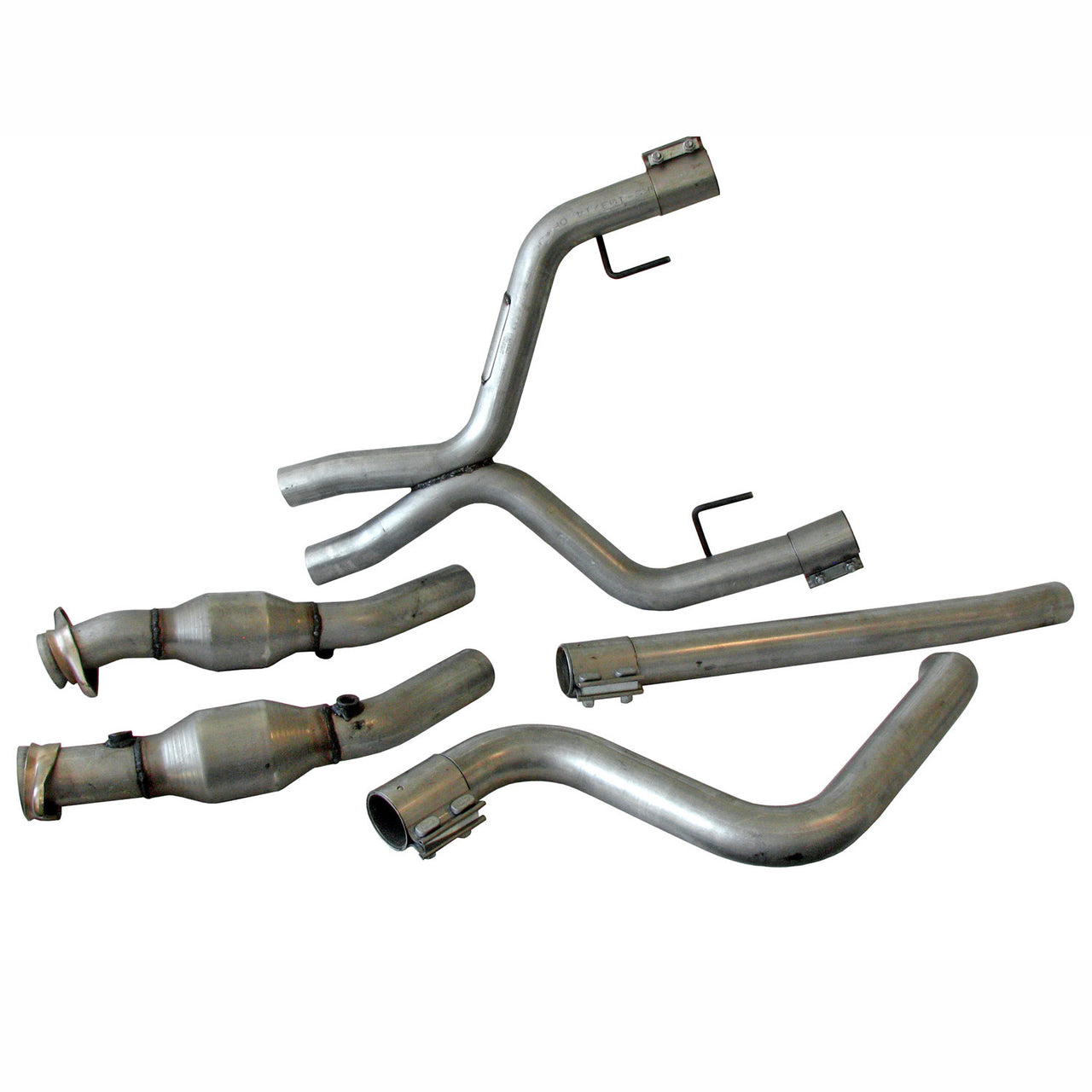 2005-2010 MUSTANG V6 DUAL EXHAUST CONVERSION X-PIPE KIT WITH CATS