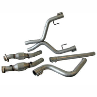Thumbnail for 2005-2010 MUSTANG V6 DUAL EXHAUST CONVERSION X-PIPE KIT WITH CATS