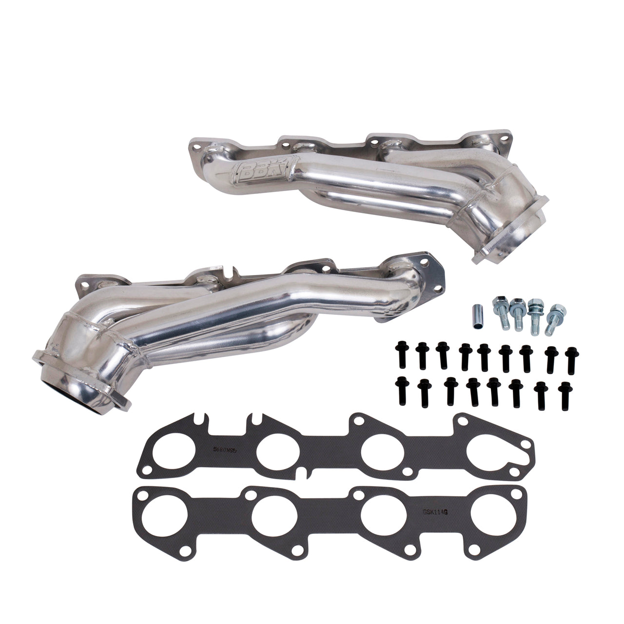 2005-2008 DODGE 5.7L CHALLENGER CHARGER HEMI CARS 1-3/4 SHORTY HEADERS (POLISHED SILVER CERAMIC)