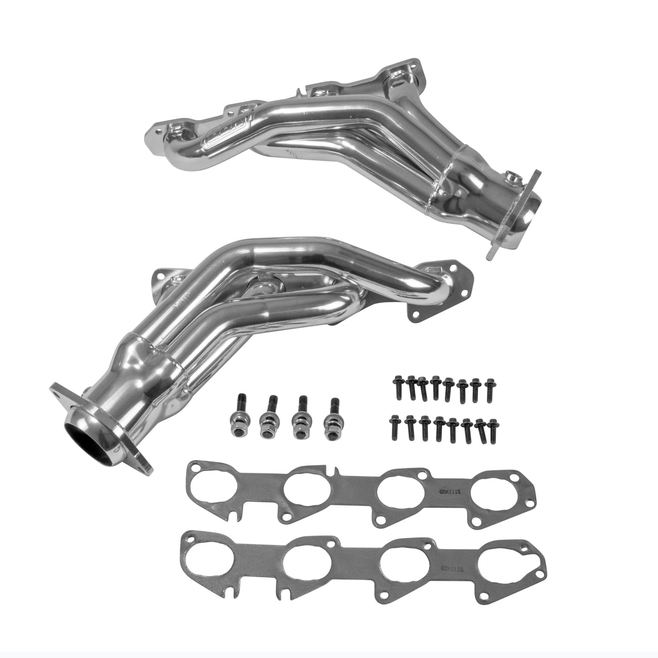 2011-2020 DODGE 6.4L CHALLENGER CHARGER HEMI CARS 1-7/8 SHORTY HEADERS (POLISHED SILVER CERAMIC)
