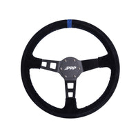 Thumbnail for PRP Deep Dish Suede Steering Wheel- Blue