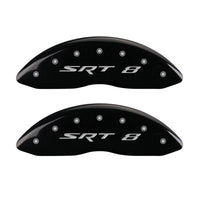 Thumbnail for MGP 4 Caliper Covers Engraved Front & Rear SRT8 Black finish silver ch
