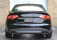 Thumbnail for AWE Tuning Audi B8 A4 Touring Edition Exhaust - Quad Tip Polished Silver Tips - Does Not Fit Cabrio