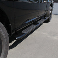 Thumbnail for Westin 2009-2018 Ram/Dodge 1500 Quad Cab (6.5 ft Bed) PRO TRAXX 5 WTW Oval Nerf Step Bars - Black