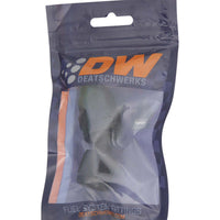 Thumbnail for DeatschWerks 8 AN Female Flare Swivel 30-Degree Hose End PTFE - Anodized Matte Black