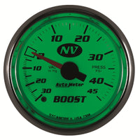 Thumbnail for Autometer 52mm Mechanical 30 In Hg-Vac/45 PSI Vacuum / Boost Gauge