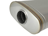 Thumbnail for aFe MACH Force XP 304 Stainless Steel Muffler 2.5in Center/Offset 18in L x 9in W x 4in H
