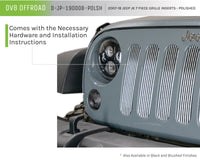 Thumbnail for DV8 Offroad 2007-2018 Jeep JK Polished Grille Inserts