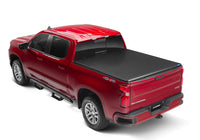 Thumbnail for Lund 04-15 Nissan Titan (5.5ft. Bed) Hard Fold Tonneau Cover w/Bracket Kit - Black