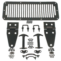 Thumbnail for Rugged Ridge 78-95 Jeep CJ / Jeep Wrangler Black Hood Kit