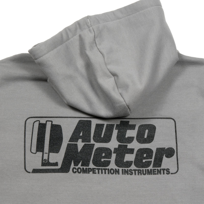 Autometer Gray Competition Pullover Hoodie - Adult Large
