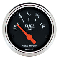 Thumbnail for Autometer Designer Black  2-1/16in Black Fuel Level Gauge