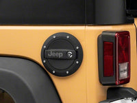 Thumbnail for Officially Licensed Jeep 07-18 Jeep Wrangler JK Locking Fuel Door w/ Engraved Jeep Logo
