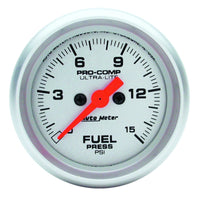 Thumbnail for Autometer Ultra-Lite 2-1/16in 15psi Fuel Pressure Gauge - Digital Stepper Motor
