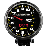 Thumbnail for AutoMeter Gauge Tach 5in. 11K RPM Pedestal Datalogging Ultimate IIi Playback Black