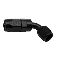 Thumbnail for DeatschWerks 6 AN Female Flare Swivel 60-Degree Hose End CPE - Anodized Matte Black