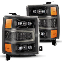 Thumbnail for AlphaRex 04-15 Chevy 1500 NOVA-Series LED Proj Headlights Alpha BL w/Activ Light/Seq Signal & SB DRL