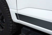 Thumbnail for Putco 2021 Ford F-150 Reg Cab 6.5ft Short Box Black Platinum Rocker Panels (4.25in Tall 10pcs)
