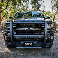 Thumbnail for Westin 16-18 Chevy Silverado 1500 Sportsman X Grille Guard - Textured Black