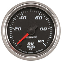 Thumbnail for Autometer Pro-Cycle Gauge Oil Pressure 2 1/16in 100psi Digital Stepper Motor Black
