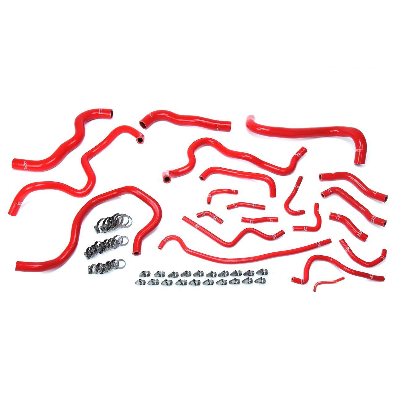 HPS Red Reinforced Silicone Radiator Heater Coolant Hose Kit for Honda 16-19 Civic 1.5L Turbo