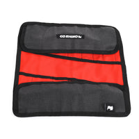 Thumbnail for Go Rhino XVenture Gear Tool Wrench Roll - Small (3.5x3.5in. Closed) 12oz Waxed Canvas - Black