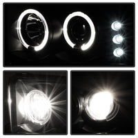 Thumbnail for Spyder Ford F250 Super Duty 99-04 Projector Version 2 LED Halo LED Blk Smke PRO-YD-FF25099-1P-G2-BSM