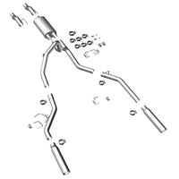 Thumbnail for MagnaFlow 11 Ford F-150 3.7L/5.0L/6.2L SS Catback Exhaust Dual Split Rear Exit w/ 3.5in SS Tips