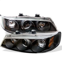 Thumbnail for Spyder Honda Accord 94-97 1PC Projector Headlights LED Halo Amber Reflctr Blk PRO-YD-HA94-AM-BK