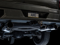 Thumbnail for AWE Tuning 4th Gen GM 1500 5.3L 0FG Catback Split Rear Exit (Flat Bumper) - Dual Diamond Tips