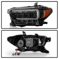 Thumbnail for Spyder 16-20 Toyota Tacoma LED Model Only High-Power LED Headlights - Black PRO-YD-TT16LEDAP-BK