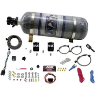 Thumbnail for Nitrous Express 11-15 Ford Mustang GT 5.0L Coyote Single Nozzle Nitrous Kit (35-150HP) w/Comp Bottle
