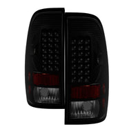 Thumbnail for Xtune Ford F250/350/450/550 Super Duty 99-07 LED Tail Lights Black Smoke ALT-ON-FF15097-LED-BSM